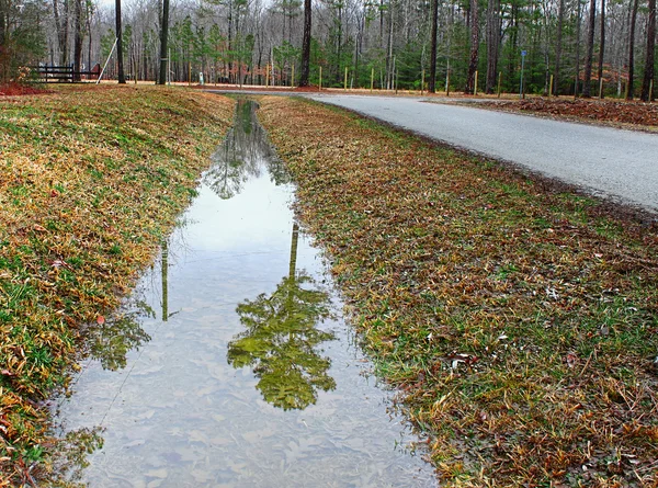 Ditch full of water — Stock Photo, Image