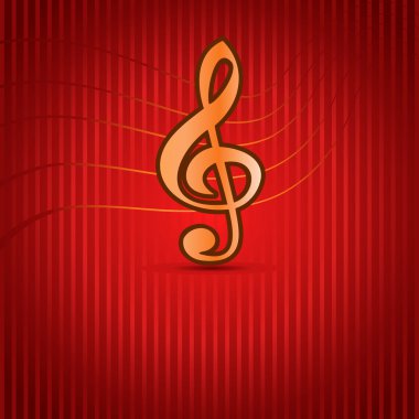 tiz nota anahtarı ile kırmızı müzik arka plan