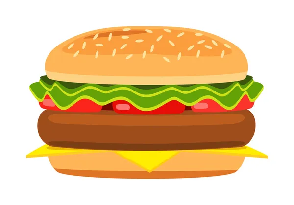 karikatür hamburger
