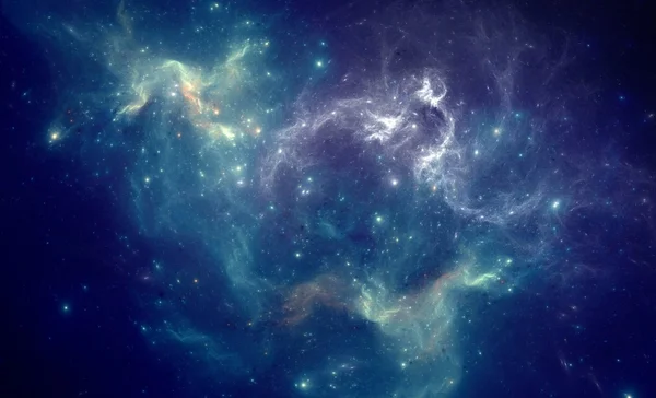 カラフルなスペース星雲 — ストック写真