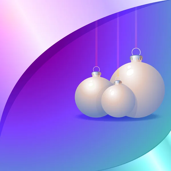 Fond coloré avec des boules de Noël. Eps10 — Image vectorielle