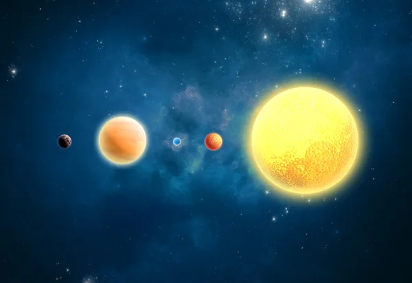 Extrasolar Planets. World outside of our solar system — Stock Photo, Image