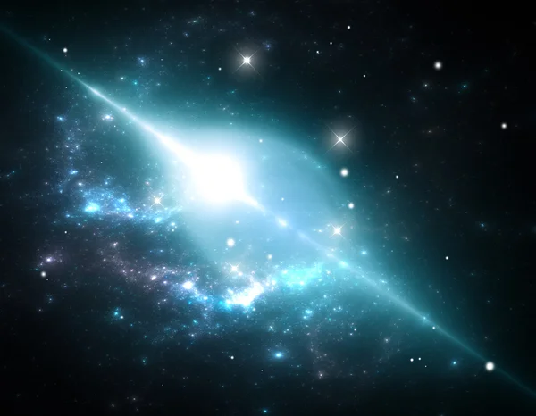 巨大な宇宙バブル星雲で時空の — ストック写真