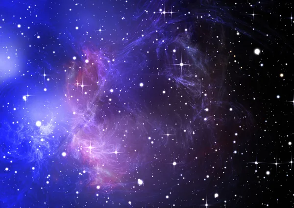 Nebulosa espacial azul — Foto de Stock