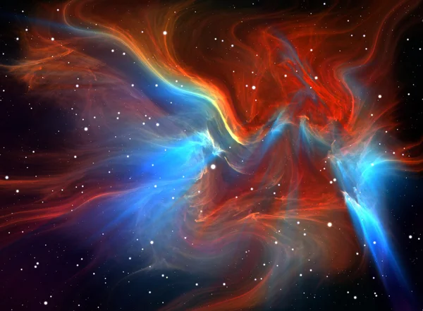 Stora glödande nebulosa — Stockfoto