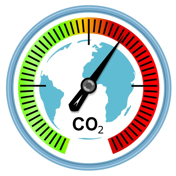 Cambio climático y concepto de calentamiento global — Vector de stock