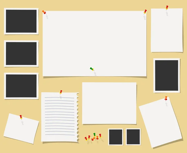 ofis malzemeleri ile vektör yazı tahtası.