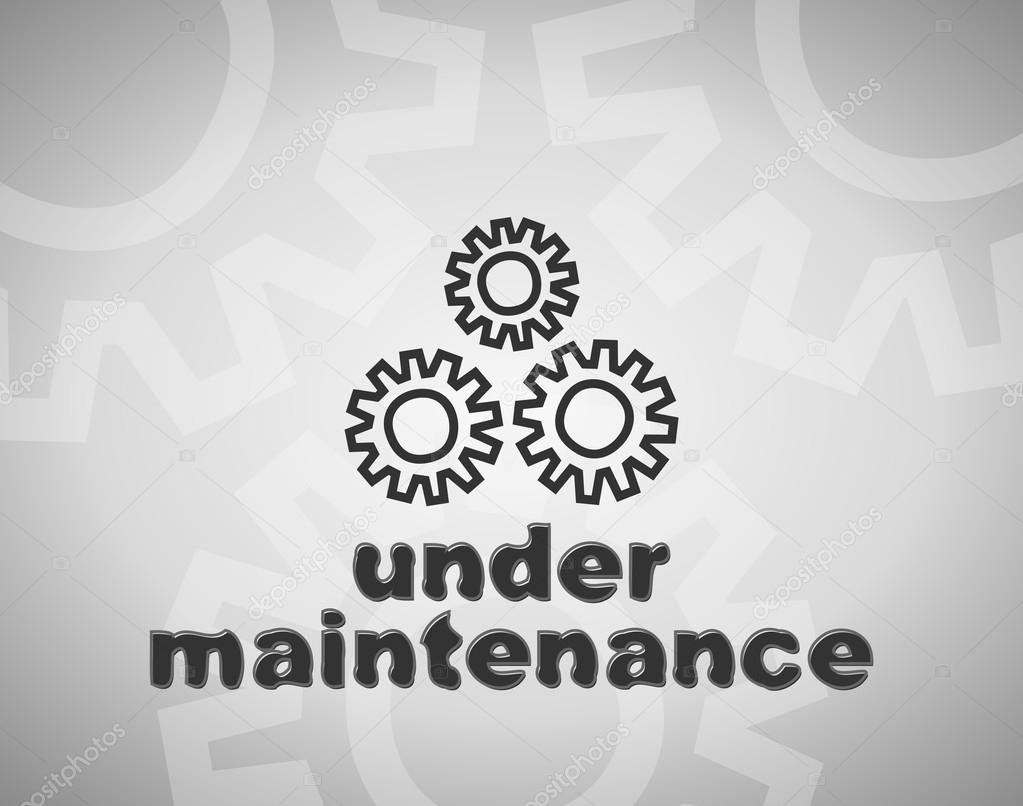 Down for maintenance website page message