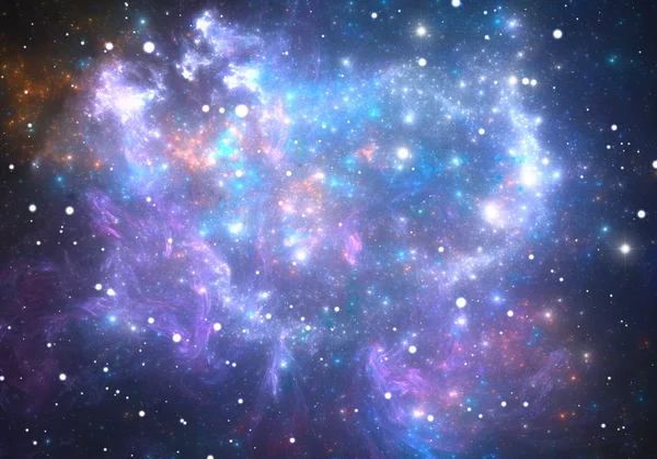 Space background with nebula and stars — Stock Photo, Image