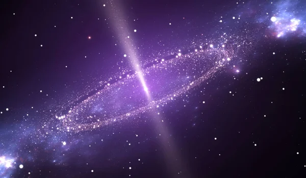Круглая Звездная Система Центральной Звездой Гигантом Иллюстрация — стоковое фото