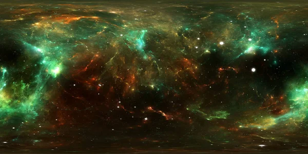 360 Degree Stellar System Gas Nebula Environment 360 Hdri Map — Stockfoto