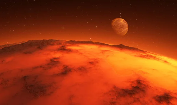 Early Stages Planet Formation Illustration — 图库照片