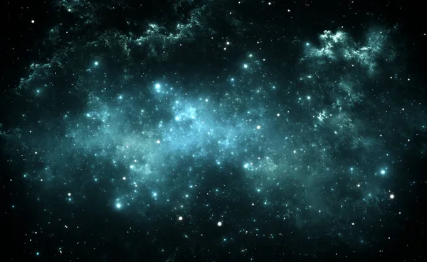 Светящаяся Космическая Туманность Звезды Глубоком Космосе Иллюстрация — стоковое фото