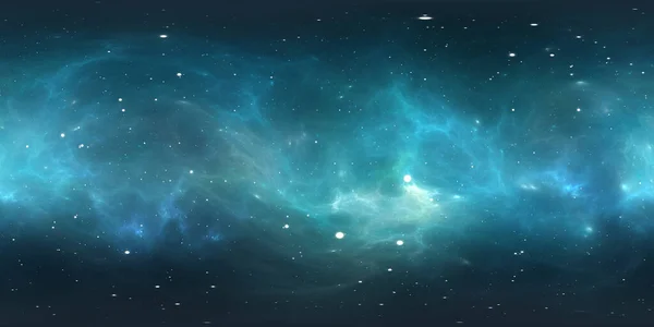 Sistema Stellare 360 Gradi Nebulosa Panorama Ambiente 360 Hdri Mappa — Foto Stock