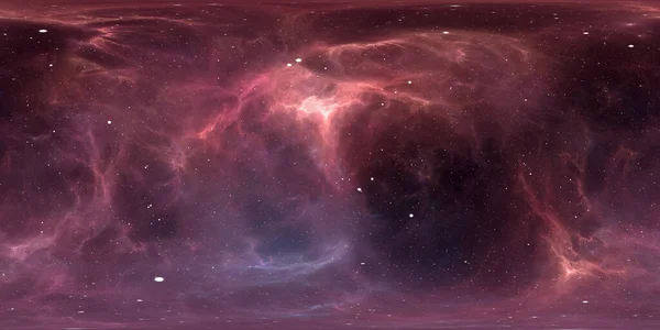360 Graders Rymd Nebulosa Panorama Ekvirektangulär Projektion Miljö Karta Hdri — Stockfoto