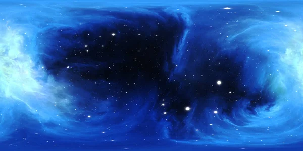 360 Degree Stellar System Gas Nebula Panorama Environment 360 Hdri — Stock Photo, Image