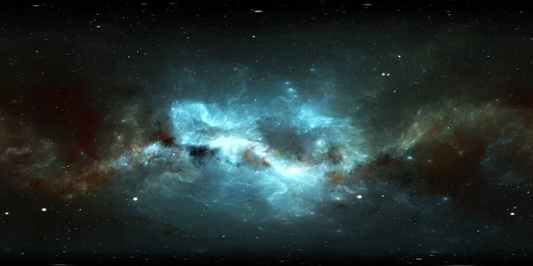 360 Degree Space Background Nebula Stars Equirectangular Projection Environment Map Imagem De Stock