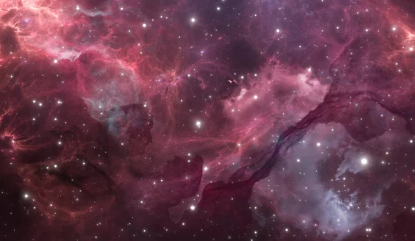 Glowing Huge Nebula Young Stars Space Background Illustration — Foto de Stock