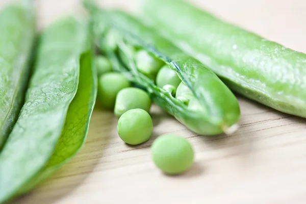 Erbsen Gemüse vegetarische Landwirtschaft frische Lebensmittel Nahaufnahme — Stockfoto