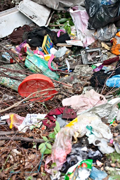 Masalah ekologi industri lingkungan sampah atau lingkungan sampah — Stok Foto