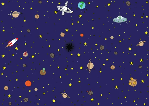 Space wallpaper — Stock Vector