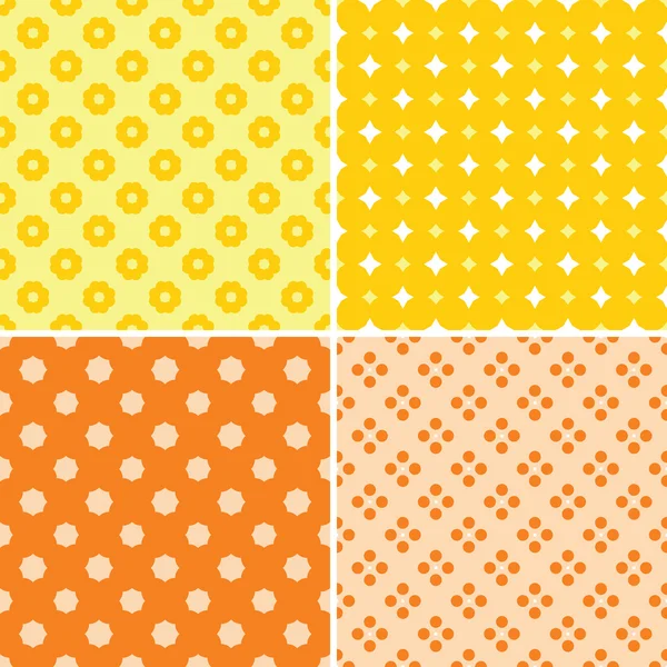 Seamless patterns — Stock Vector