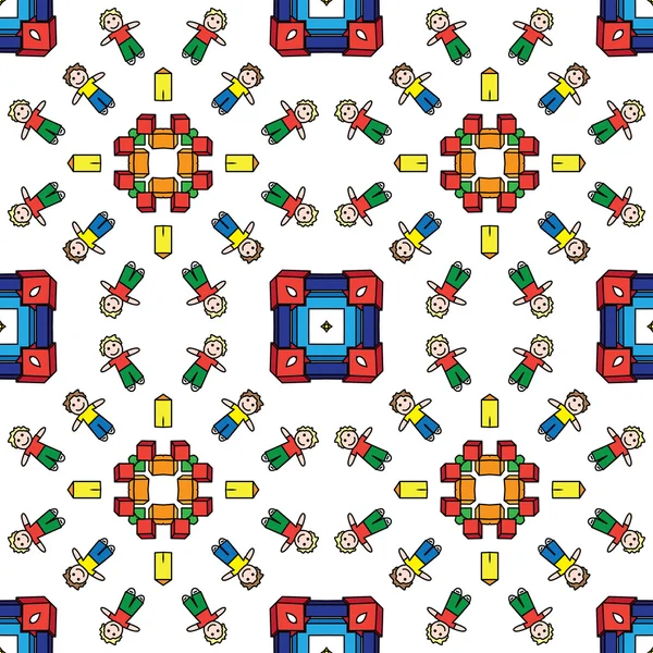 Toys pattern — Stock Vector