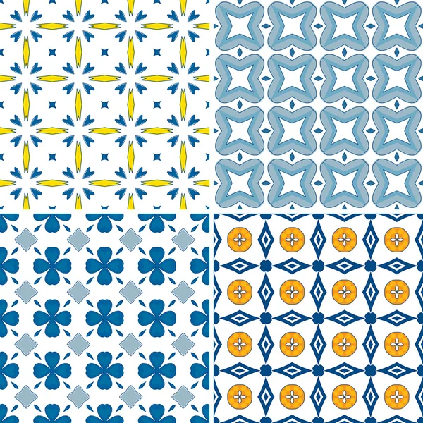 Azulejos portugueses — Vetor de Stock