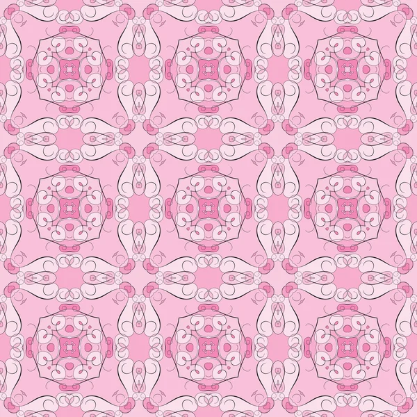 Modèle sans couture rose — Image vectorielle