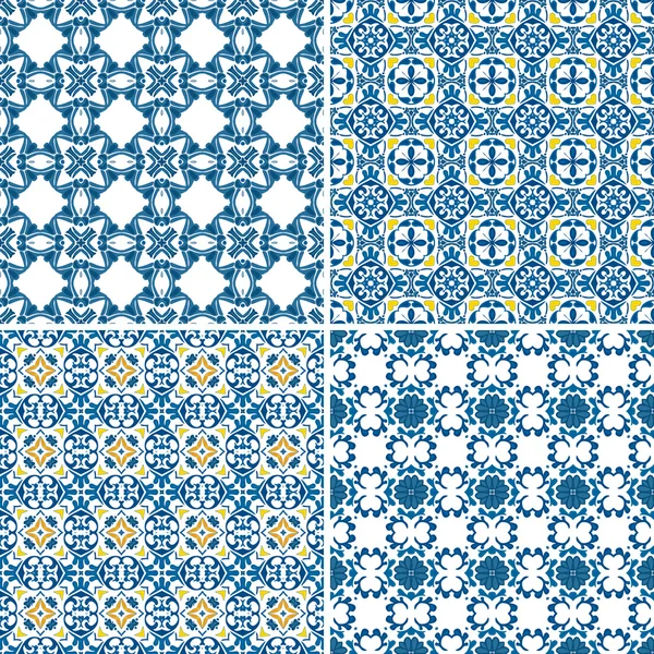 Azulejos portugueses — Vetor de Stock