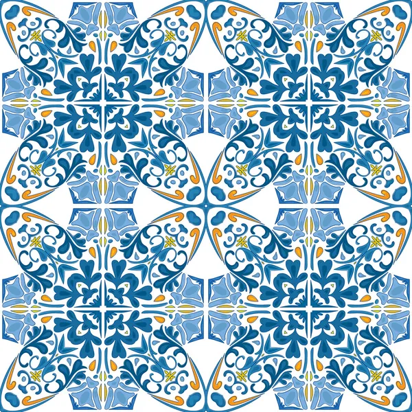 Portuguese tiles — Stock Vector