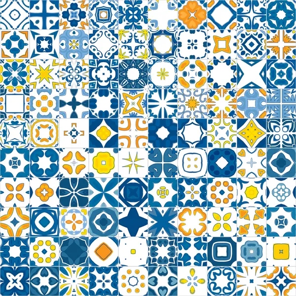 Azulejos portugueses — Vetor de Stock