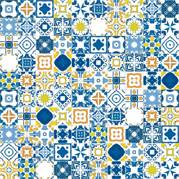 Portuguese tiles — Stock Vector