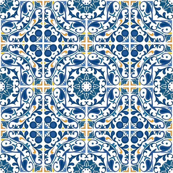 Portuguese tiles — Stock Vector