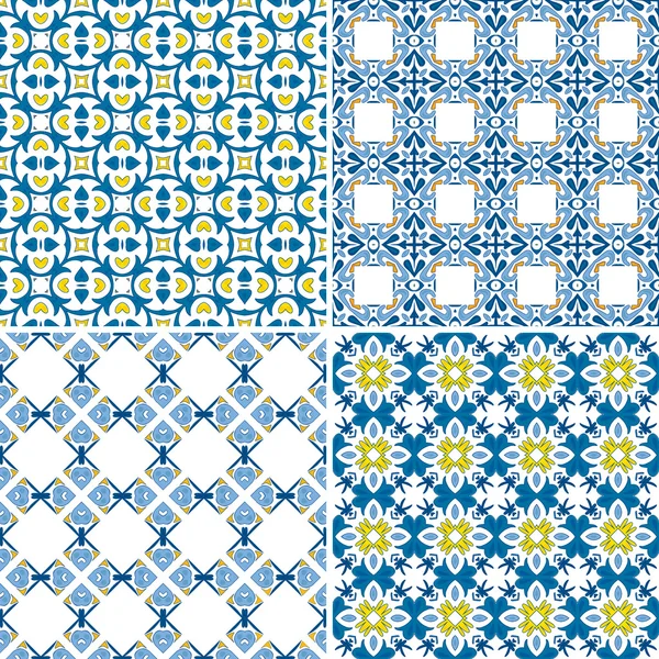 Azulejos portugueses — Vetor de Stock