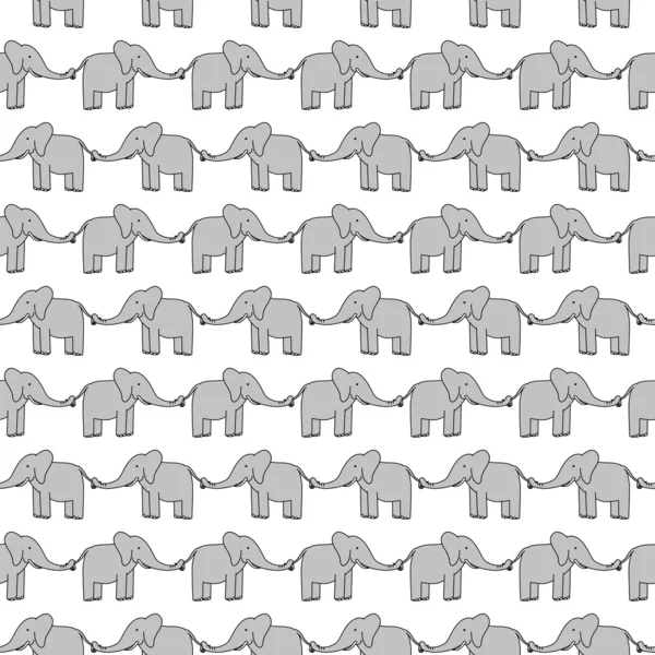 Elefantes felizes —  Vetores de Stock