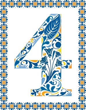 mavi numarası 4