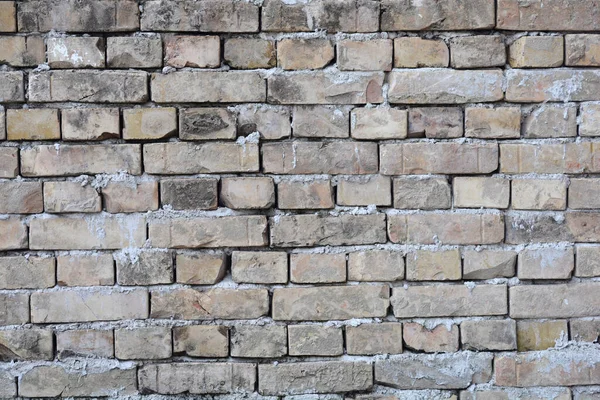 Detail Van Een Oude Bruine Bakstenen Muur — Stockfoto