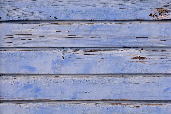 Detalhe Uma Antiga Parede Tábua Madeira Azul — Fotografia de Stock