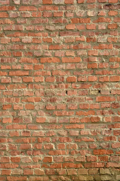 Szczegóły Starej Ściany Cegły Pomarańczowej — Zdjęcie stockowe