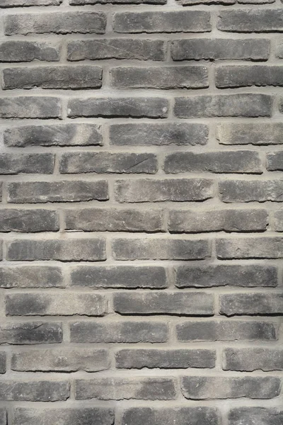Detail Van Een Oude Zwarte Bakstenen Muur — Stockfoto