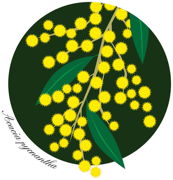Иллюстрация золотых лоскутных цветов и листьев