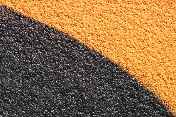 Detail Orange Black Painted Rough Wall — ストック写真