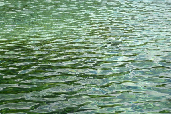 Detalhe Superfície Lago Com Ondas Reflexões — Fotografia de Stock