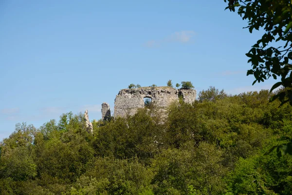 Ruins Cesargrad Castle Cesargrad Hill Croatia Europe — Stock Photo, Image