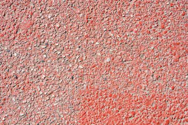 Detail Wall Made Small Stones Painted Red — Stockfoto