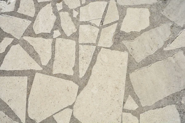 Detail White Stone Concrete Floor — Stock Fotó