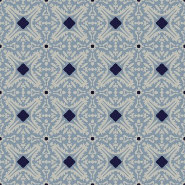 Soyut elementlerin ligt grisi ve mavi tonlarındaki kusursuz desenleri.