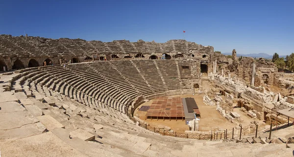 Amphitheatre in Side Turkey — Stock Photo, Image