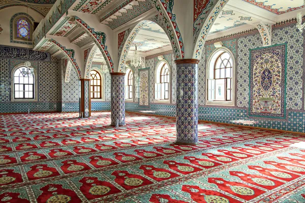 Inside Manavgat mosque — Stock Photo, Image